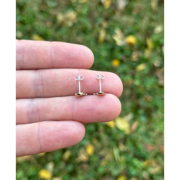 Bronze Jellyfish Post Earrings, Realistic Jellyfish Post Earrings - Picture 4 of 5